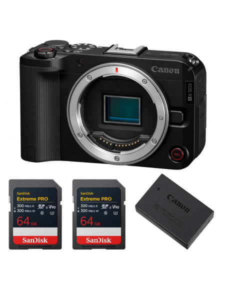 Canon EOS R50 V + 2 SanDisk 64GB Extreme PRO UHS-II SDXC + Canon LP-E17|MCZ DIRECT