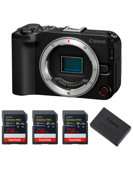 Canon EOS R50 V + 3 SanDisk 256GB Extreme PRO UHS-II SDXC + Canon LP-E17|MCZ DIRECT