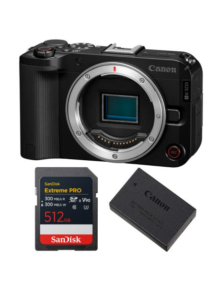 Canon EOS R50 V + 1 SanDisk 512GB Extreme PRO UHS-II SDXC + Canon LP-E17|MCZ DIRECT