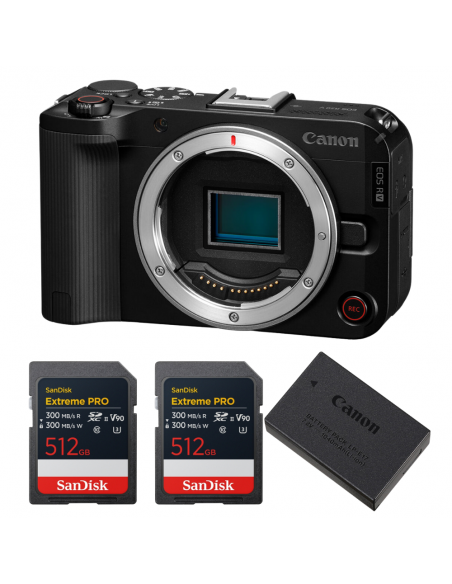Canon EOS R50 V + 2 SanDisk 512GB Extreme PRO UHS-II SDXC + Canon LP-E17|MCZ DIRECT