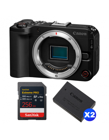 Canon EOS R50 V + 1 SanDisk 256GB Extreme PRO UHS-II SDXC + 2 Canon LP-E17|MCZ DIRECT