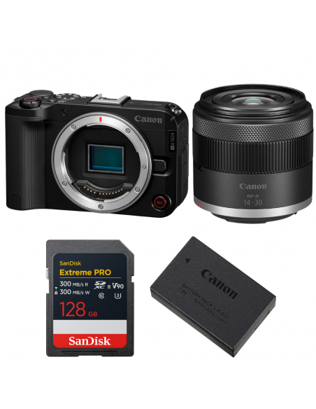 Canon EOS R50 V + RF-S 14-30mm f/4.5-6.3 IS STM PZ + 1 SanDisk 128GB Extreme PRO UHS-II SDXC + Canon LP-E17|MCZ DIRECT