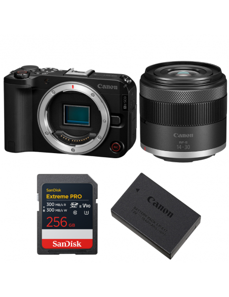 Canon EOS R50 V + RF-S 14-30mm f/4.5-6.3 IS STM PZ + 1 SanDisk 256GB Extreme PRO UHS-II SDXC + Canon LP-E17|MCZ DIRECT