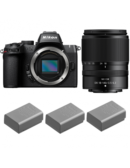 Nikon Z50 II + 18-140mm f/3.5-6.3 VR + 3 Nikon EN-EL25a|MCZ DIRECT