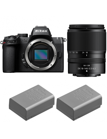 Nikon Z50 II + 18-140mm f/3.5-6.3 VR + 2 Nikon EN-EL25a|MCZ DIRECT