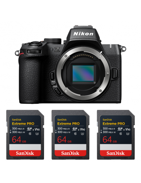 Nikon Z50 II + 3 SanDisk 64GB Extreme PRO UHS-II SDXC|MCZ DIRECT
