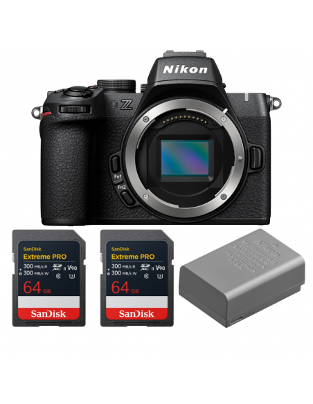 Nikon Z50 II + 2 SanDisk 64GB Extreme PRO UHS-II SDXC + Nikon EN-EL25a|MCZ DIRECT