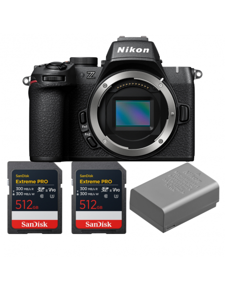 Nikon Z50 II + 2 SanDisk 512GB Extreme PRO UHS-II SDXC + Nikon EN-EL25a|MCZ DIRECT