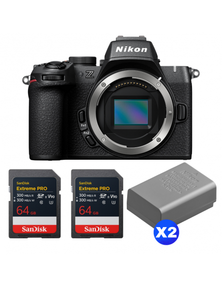 Nikon Z50 II + 2 SanDisk 64GB Extreme PRO UHS-II SDXC + 2 Nikon EN-EL25a|MCZ DIRECT
