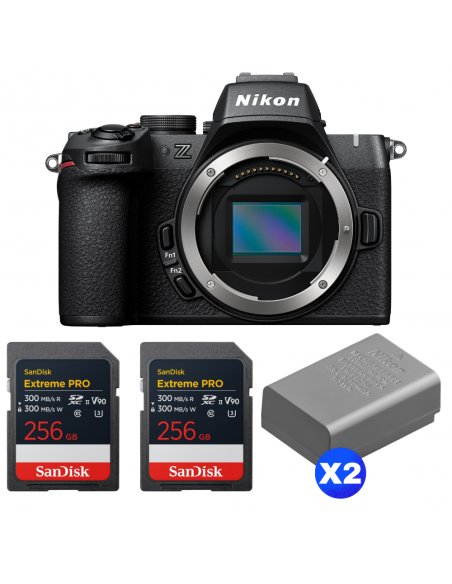 Nikon Z50 II + 2 SanDisk 256GB Extreme PRO UHS-II SDXC + 2 Nikon EN-EL25a|MCZ DIRECT