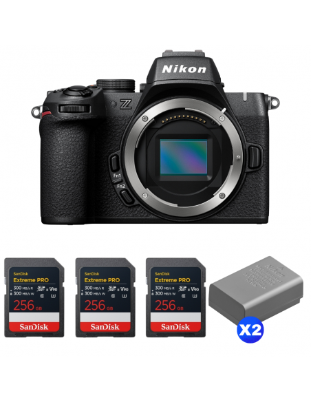 Nikon Z50 II + 3 SanDisk 256GB Extreme PRO UHS-II SDXC + 2 Nikon EN-EL25a|MCZ DIRECT
