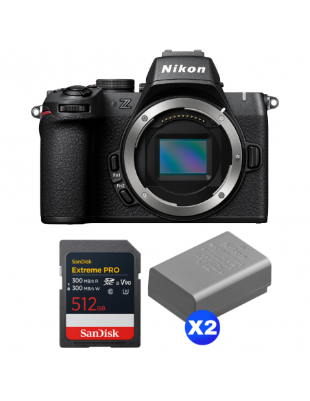 Nikon Z50 II + 1 SanDisk 512GB Extreme PRO UHS-II SDXC + 2 Nikon EN-EL25a|MCZ DIRECT