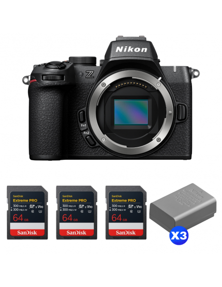 Nikon Z50 II + 3 SanDisk 64GB Extreme PRO UHS-II SDXC + 3 Nikon EN-EL25a|MCZ DIRECT