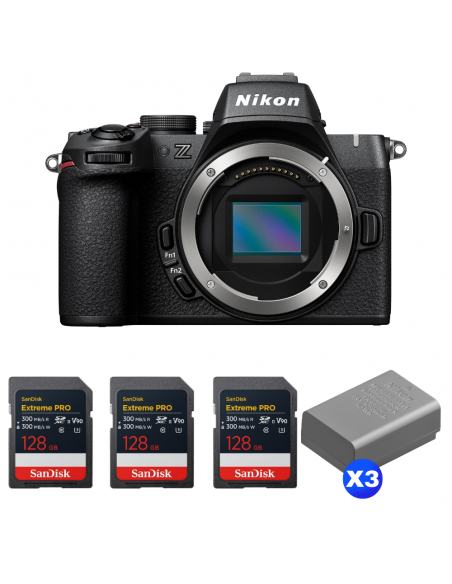 Nikon Z50 II + 3 SanDisk 128GB Extreme PRO UHS-II SDXC + 3 Nikon EN-EL25a|MCZ DIRECT