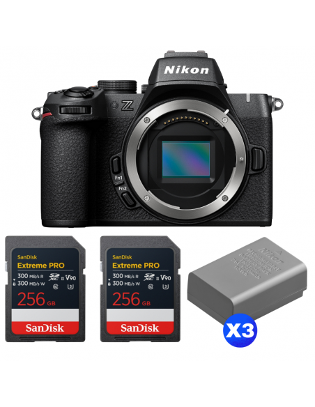 Nikon Z50 II + 2 SanDisk 256GB Extreme PRO UHS-II SDXC + 3 Nikon EN-EL25a|MCZ DIRECT