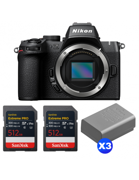 Nikon Z50 II + 2 SanDisk 512GB Extreme PRO UHS-II SDXC + 3 Nikon EN-EL25a|MCZ DIRECT