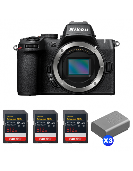 Nikon Z50 II + 3 SanDisk 512GB Extreme PRO UHS-II SDXC + 3 Nikon EN-EL25a|MCZ DIRECT