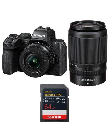 Nikon Z50 II + 16-50mm + 50-250mm + 1 SanDisk 64GB Extreme PRO UHS-II SDXC|MCZ DIRECT