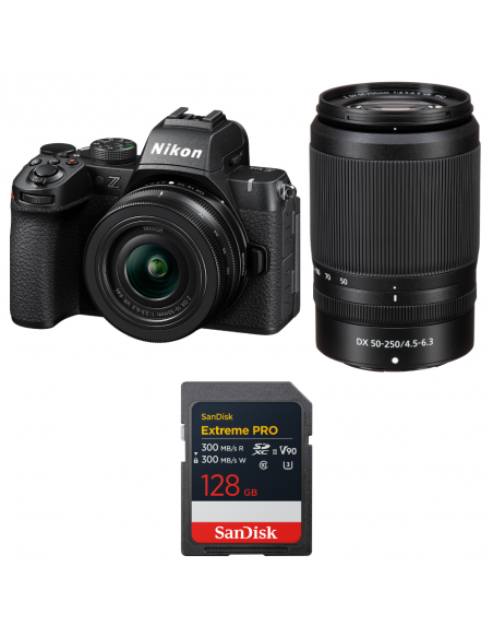 Nikon Z50 II + 16-50mm + 50-250mm + 1 SanDisk 128GB Extreme PRO UHS-II SDXC|MCZ DIRECT