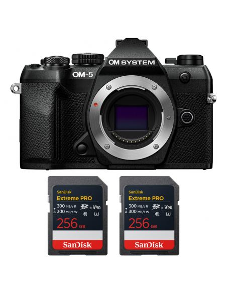 OM System OM-5 Mark II Noir – Hybride compact et robuste