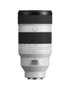 Objetivo Sony FE 50-150mm f/2 GM con detalles de enfoque y escala