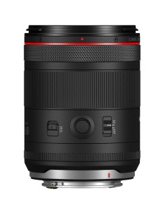 Objetivo Canon RF 85mm f/1.4 L VCM con anillo de enfoque y controles visibles Objetivo Canon RF 85mm f/1.4 L VCM con anillo de enfoque y controles visibles