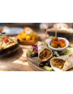 Delicious food spread on a wooden table, captured with Tamron 35-150mm f/2-2.8 Di III VXD Lens for Nikon Delicious food spread on a wooden table, captured with Tamron 35-150mm f/2-2.8 Di III VXD Lens for Nikon