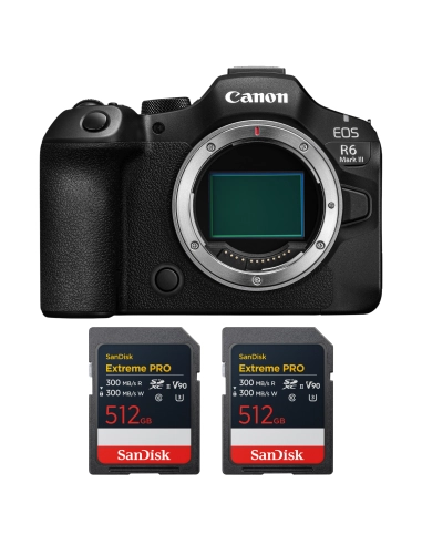 Canon EOS R6 Mark III + 2 SanDisk 512GB
