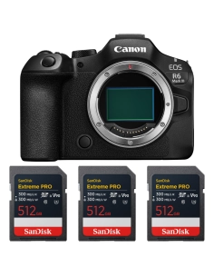 Canon EOS R6 Mark III + 3×512GB SD – Ultimate Kit