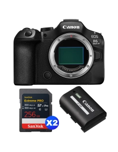 Canon EOS R6 Mark III + 2×256GB SD + Battery