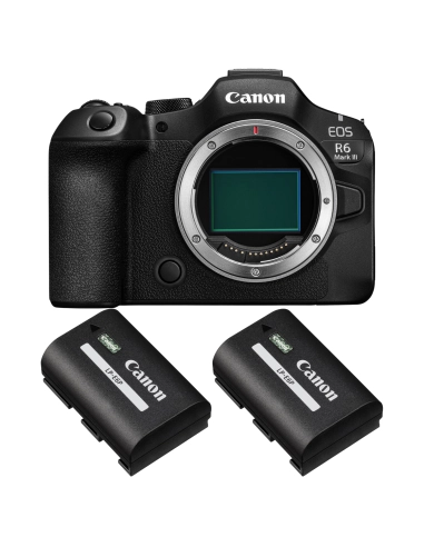 Canon EOS R6 Mark III + 2 Canon LP-E6P Canon MIRRORLESS CAMERAS €2,445.00 MCZ DIRECT