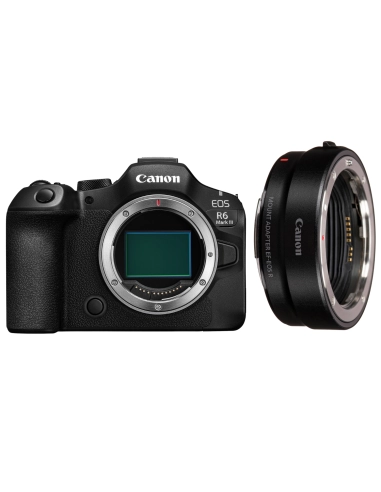 Canon EOS R6 Mark III + Canon EF-EOS R Canon MIRRORLESS CAMERAS €2,401.00 MCZ DIRECT
