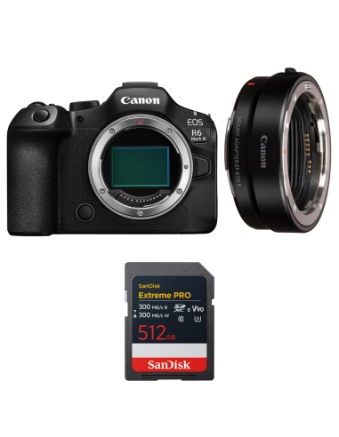 Canon EOS R6 Mark III + EF Adapter + 512GB
