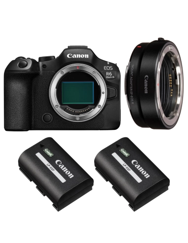 Canon EOS R6 Mark III + Canon EF-EOS R + 2 Canon LP-E6P Canon APPAREIL PHOTO HYBRIDE 2 587,00 € MCZ DIRECT