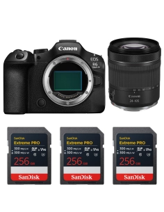 Canon R6 III + 24-105mm IS STM + 3×256GB