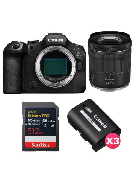 Canon R6 III + 24-105mm IS STM + 512GB