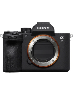 Sony Alpha 7 V full-frame mirrorless camera front view with E-mount Sony Alpha 7 V full-frame mirrorless camera front view with E-mount