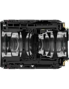 Cutaway view of Canon RF 35mm f/1.4 L VCM lens showing optical construction and elements Cutaway view of Canon RF 35mm f/1.4 L VCM lens showing optical construction and elements