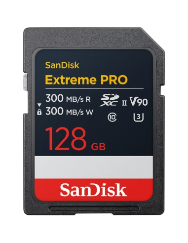 Tarjeta de memoria SanDisk 128GB Extreme PRO UHS-II SDXC
