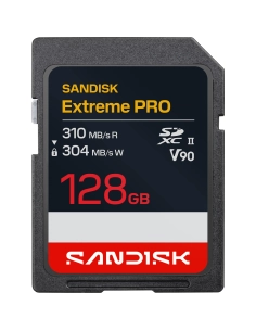 SanDisk 128GB Extreme PRO UHS-II SDXC 310 MB/s Memory Card