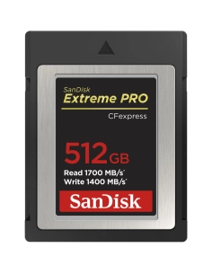 Tarjeta de memoria SanDisk 512GB Extreme PRO CFexpress Typo B Tarjeta de memoria SanDisk 512GB Extreme PRO CFexpress Typo B