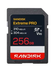 SanDisk 256GB Extreme PRO UHS-II SDXC 310 MB/s Memory Card