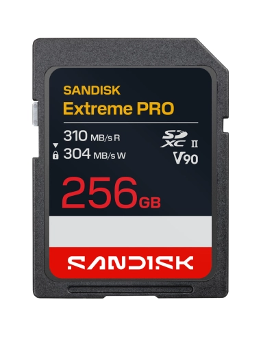 Carte mémoire SanDisk 256GB Extreme PRO UHS-II SDXC 310 MB/s