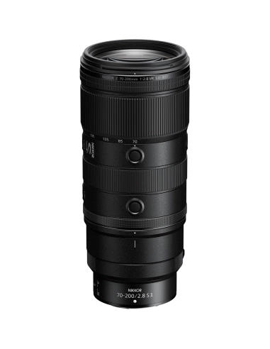 Nikon Z 70-200mm f/2.8 VR S II lens with smooth focus rings and durable design