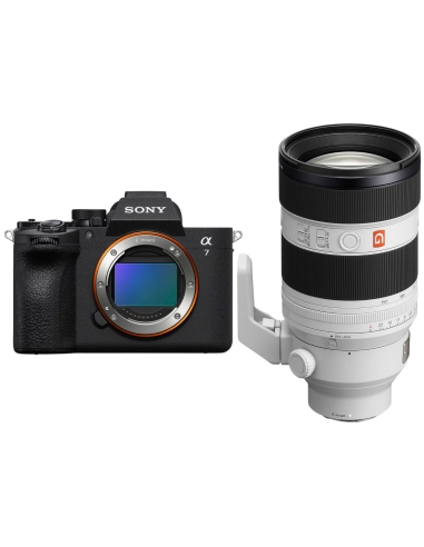 Sony Alpha 7 V avec objectif FE 50-150mm F2 GM pour mariage événement portrait mode et sport en salle