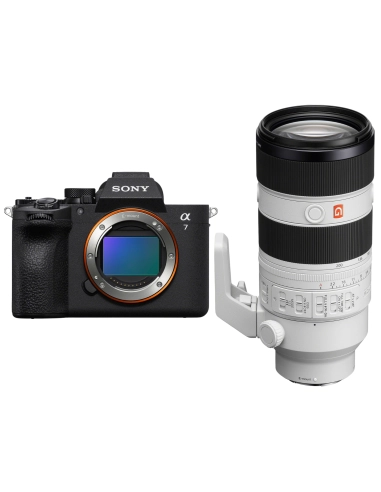 Sony Alpha 7 V avec objectif FE 70-200mm F2.8 GM OSS II pour sport animalier mariage et portrait
