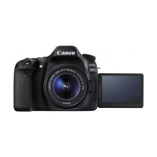 Appareil photo Reflex Canon 80D + EF-S 18-55mm IS STM-12