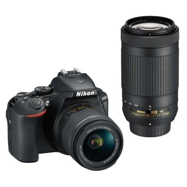 Appareil photo Reflex Nikon D5600 + AF-P DX 18-55mm VR + AF-P DX 70–300 mm 1:4,5–6,3 G ED VR-1