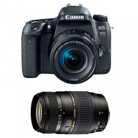 Appareil photo Reflex Canon 77D + EF-S 18-55mm F4-5.6 IS STM + Tamron AF 70-300 mm F4-5,6 Di LD Macro-3