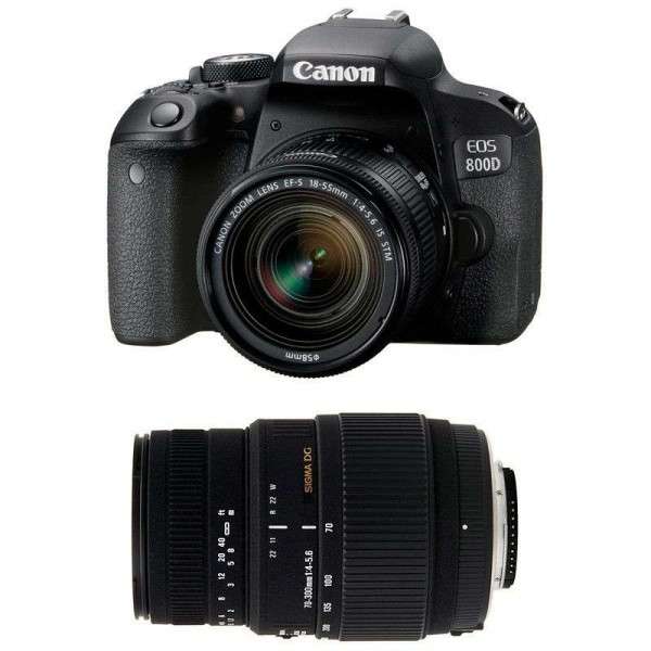 Appareil photo Reflex Canon 800D + EF-S 18-55 F4-5.6 IS STM + Sigma 70-300 mm F4-5,6 DG Macro-3